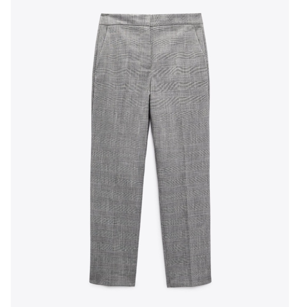NEW! Zara SUIT SET Plaid Blazer with Cigarette Pants - Picture 8 of 16